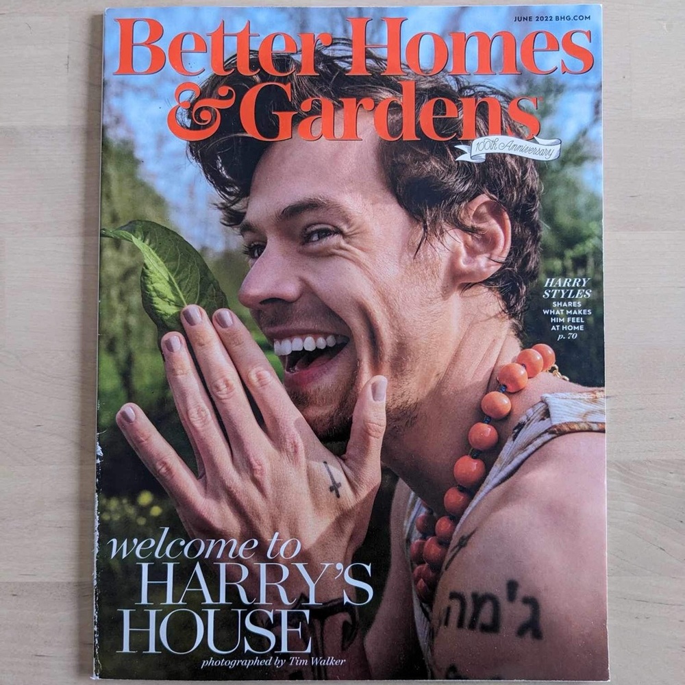 Better Homes & Garden Harry Styles Magazine